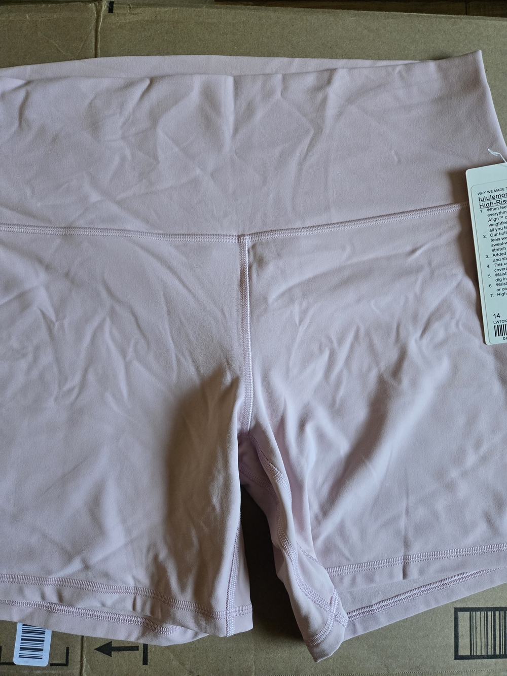 Lululemon Align High-Rise Bike Shorts in Pink Haze